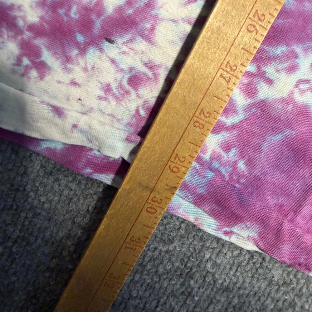 Vintage Fruit of the Loom Cherry Garcia Tie Dye T-Shirt XL Pink Purple 90s Tee